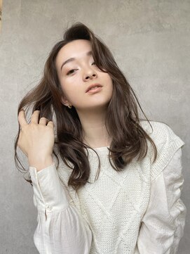 メゾンドイギー(MAISON de IGGY) かきあげ前髪のイメチェンくびれ#フェザーバング#大人かわいい