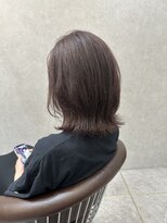 ロンド レア 天神大名店(Lond Le’a)&nbsp;ラベンダーグレージュダブルカラーケアブリーチレイヤーカット