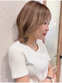 ミディアム_ダブルカラー