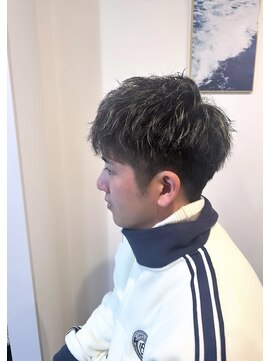 マリン(Marine) 20代30台スパイラルパーマホワイトメッシュ