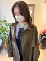 メルト 吉祥寺(melt)&nbsp;[高塚]ミディアムレイヤー切りっぱなしボブオレンジブラウン