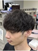 パーマ残りマッシュ