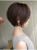 丸みが可愛い大人ショートボブスタイル!