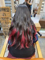 ハル(HARU) インナーカラーレッド