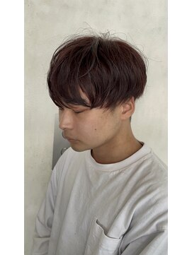 ウム(UMM) ナチュラルマッシュ×ワインレッド