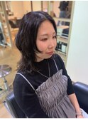 動きのあるグランジウルフ/レイヤースタイル