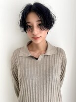 アスティブランシュ(Asti blanche)&nbsp;ショートパーマ_センターパート_無造作パーマ_ショートヘア