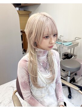 ガルボヘアー 心斎橋店(garbohair) 心斎橋プルエクステロングウルフレイヤーカットで似合わせ♪