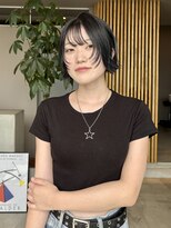 ニール(niil)&nbsp;【REINA】ブルーブラック×2way顔周りレイヤー