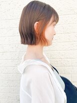 モリオ フロム ロンドン 成増店 【morio成増/玉井】ボブ インナーカラー オレンジ