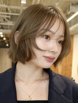 ノイカーム(noi Calm) 髪質改善トリートメントミルクティーベージュカラーくびれヘア