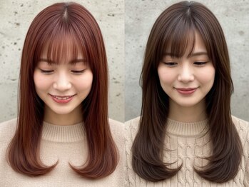 hum 立川【ハム】髪質改善・酸性ストレート・縮毛矯正の写真/輪郭に合わせた絶妙バランス[立川/立川駅/髪質改善/縮毛矯正/酸性ストレート/レイヤーカット/前髪カット]