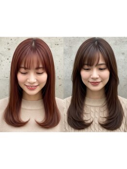 輪郭に合わせた絶妙バランス[立川/立川駅/髪質改善/縮毛矯正/酸性ストレート/レイヤーカット/前髪カット]