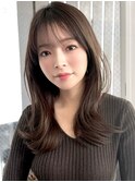 ミディアムレイヤーカット/20代30代40代/顔周りカットワンカール