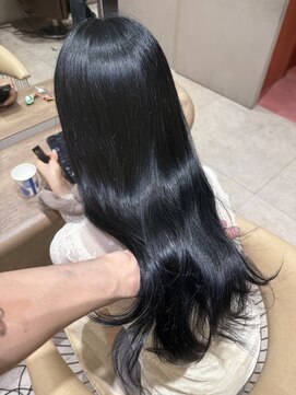 ジーナ 渋谷本店(Zina) 髪質改善＊ブルーブラック＊【Zina渋谷本店】