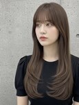 【小顔レイヤー】ワンカールで可愛い韓国風ロング×艶感♪