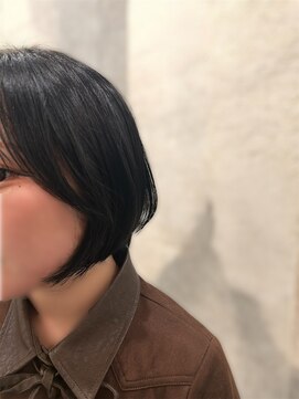 ヘアーアンドメイク ルシエル(hair&make Luxiel) 耳掛けも◎丸みショートボブ