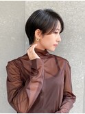 ハンサムショート/丸みショートボブ/20代30代40代50代/顔周り