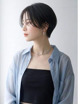 キビト(kibito) 若松河田曙橋ブルーブラックハンサムショート20代30代40代