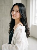 大人可愛い20代30代40代ロングレイヤーグレージュ