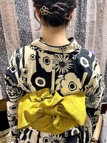 ヘアセットアップス(UP's)&nbsp;大人可愛く仕上げ♪『浴衣着付け＋ヘアセット』(*´▽｀*)♪