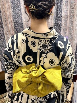 ヘアセットアップス(UP's) 大人可愛く仕上げ♪『浴衣着付け＋ヘアセット』(*´▽｀*)♪