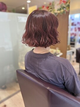 エル バイ ファースト(L by first) 【L by first】ルージュレッドパーマ　20代/30代/40代/50代