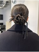 お呼ばれアレンジ/タイトアレンジ/ヘアセット
