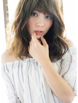 ヘアデザイン ソラ(Sola) ふんわりオーシャンベージュ×重ためゆるふわウェーブロング