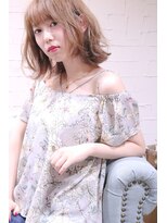 ホラン(HoLan)&nbsp;【HoLan】外人風ミルクティーベージュxラフカール♪