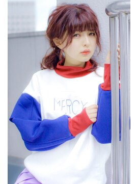 アマンドール(Aman D'or) オルチャン風ツインテアレンジ×ロゼカラー