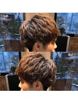 ネイビー(NAVY)&nbsp;好感度高◎ネープレススマートマッシュ☆ハーフスパイラルパーマ