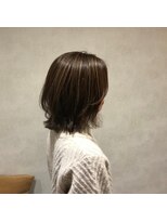 ライフ ウィズ ヘア(LIFE with HAIR)&nbsp;外ハネ切りっぱなしグレージュ