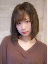 ミラレスカ 栄(MIRA RESCA)&nbsp;ミラレスカ栄 オルチャン風切りっぱなし前下がりボブbyウラタ二