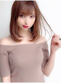 【ルヴア新宿】京佳 サラツヤ大人かわいいミディアム 小顔ヘア 