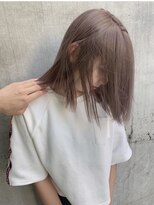 ベレーザ 渋谷(BELEZA) 透明感ニュアンスカラーAラインボブロブヘアグレージュカラー