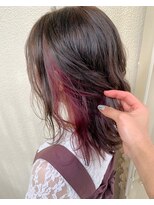 ヘアサロンエム 渋谷店(HAIR SALON M)&nbsp;暖色系インナーカラー