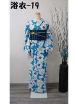 きものサロン すずめ屋&nbsp;レンタル番号　浴衣-19（バラ）