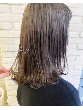 ロンドプランタン 恵比寿(Lond Printemps) 透明感カラー×ダークブラウン×鎖骨ロブ