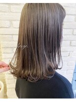 ロンドプランタン 恵比寿(Lond Printemps) 透明感カラー×ダークブラウン×鎖骨ロブ