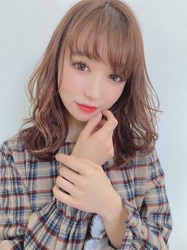 ルービック 難波(Rubik's) 大人かわいいシースルーバングミディアム30代40代50代