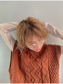 くびれヘア顔周り韓国レイヤーカット黒髪ショートミディアム/柏