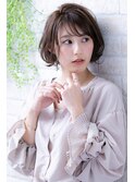 外ハネミニウルフくびれヘアインナーカラーダークアッシュ濡れ髪