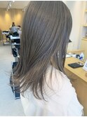 ミディアム×透け感グレージュ_TREAT浦安