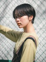 アグ ヘアー ライフ 宮崎台駅前店(Agu hair life)&nbsp;《Agu hair》黒髪マッシュショート　ハンサムショート