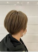 ハイトーンベージュショート