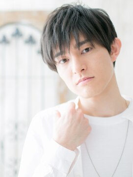 モッズヘア メン 上尾東口店(mod's hair men) 20代30代社会人ビジカジ斜めバングメンズショートX上尾