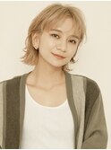 黒髪/グレーベージュ/レイヤーロング/前髪パーマ[新宿駅]