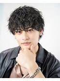 スパイラルパーマウルフツーブロックツイスパシャドウパーマ