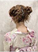 高めツインお団子